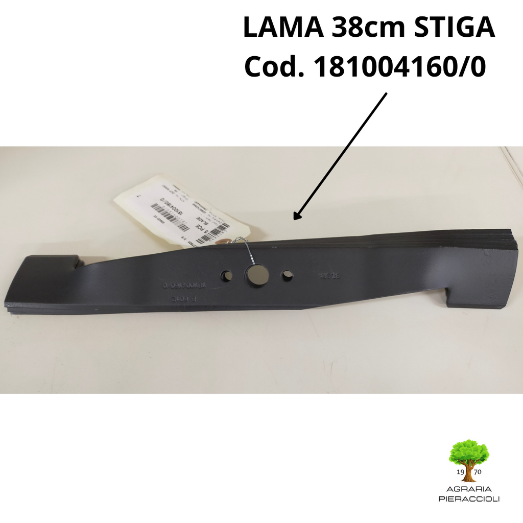 LAMA TOSAERBA 38cm PER COMBI 40 E COD.181004160/0 RICAMBIO ORIGINALE STIGA 0
