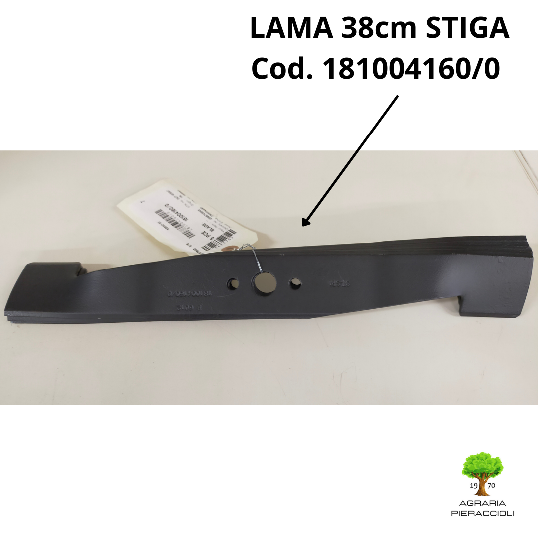 LAMA TOSAERBA 38cm PER COMBI 40 E COD.181004160/0 RICAMBIO ORIGINALE STIGA 0